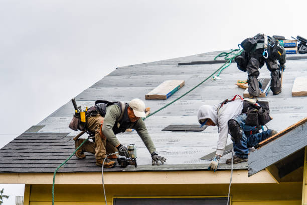 Professional Roof Installation technician working in Franklin Springs, NY